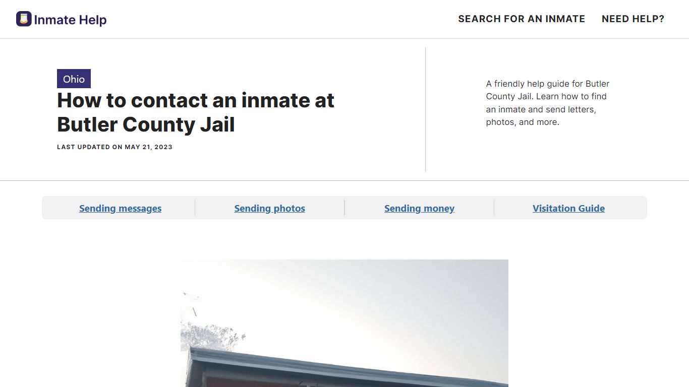 How to contact an inmate at Butler County Jail - Inmate Help