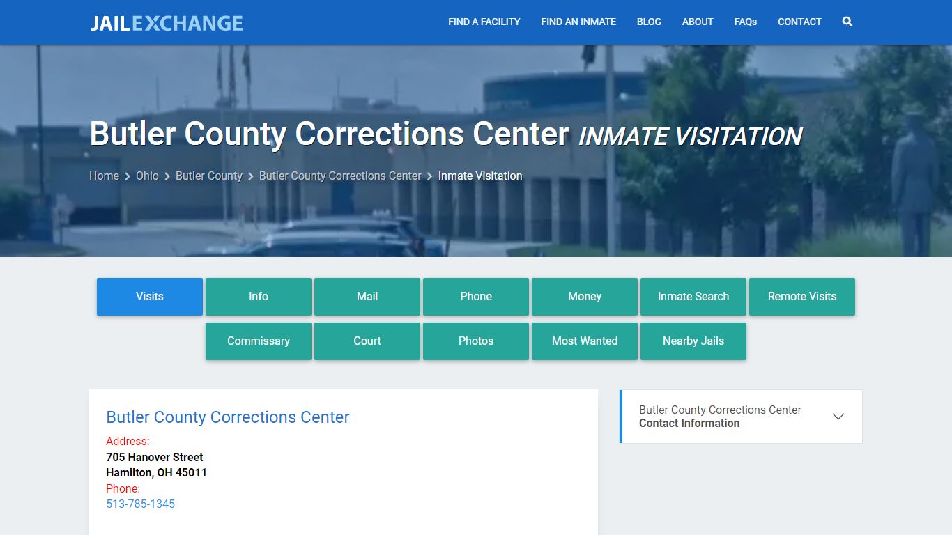 Inmate Visitation - Butler County Corrections Center, OH - Jail Exchange